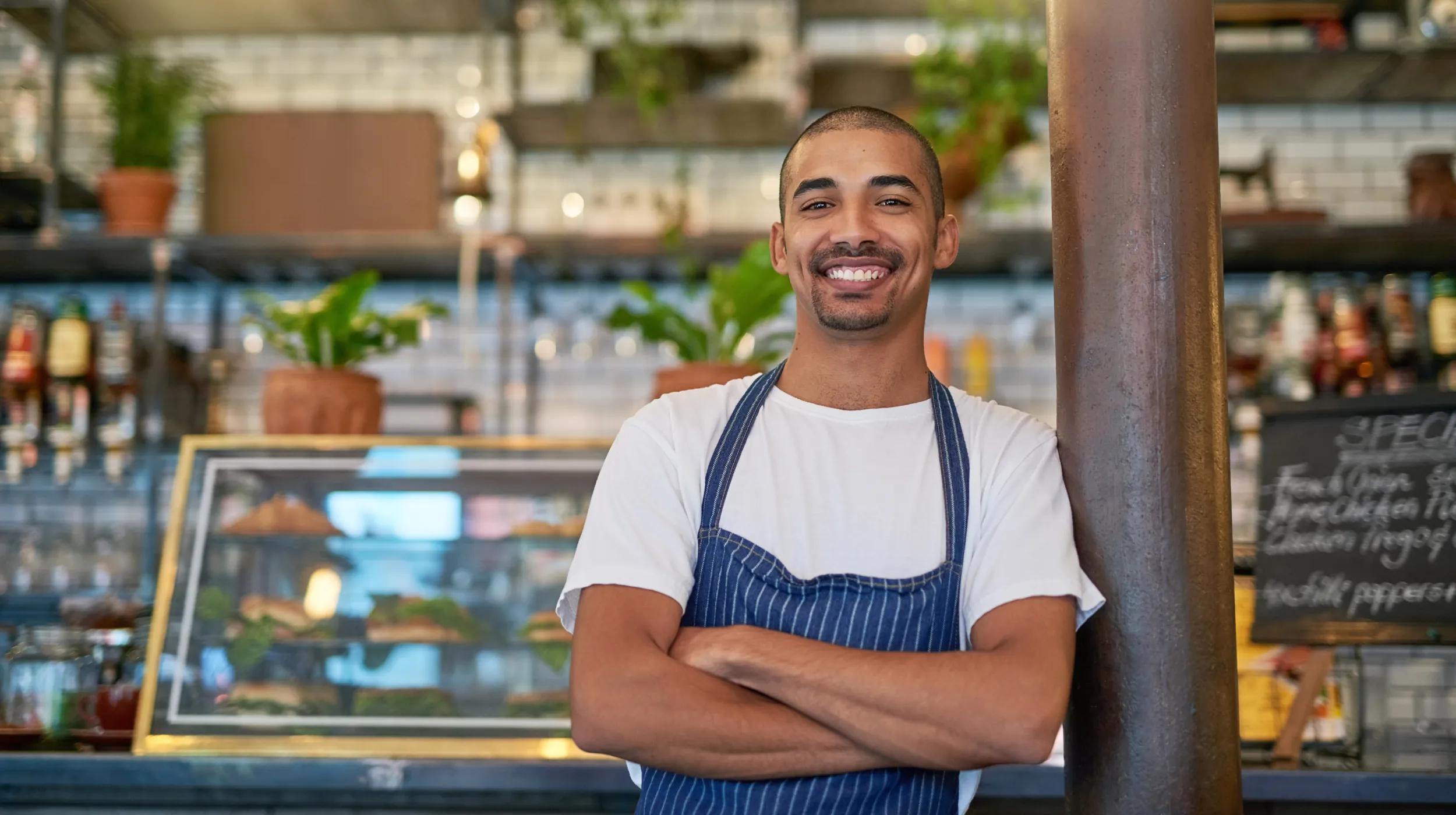 a man with his arms crossed