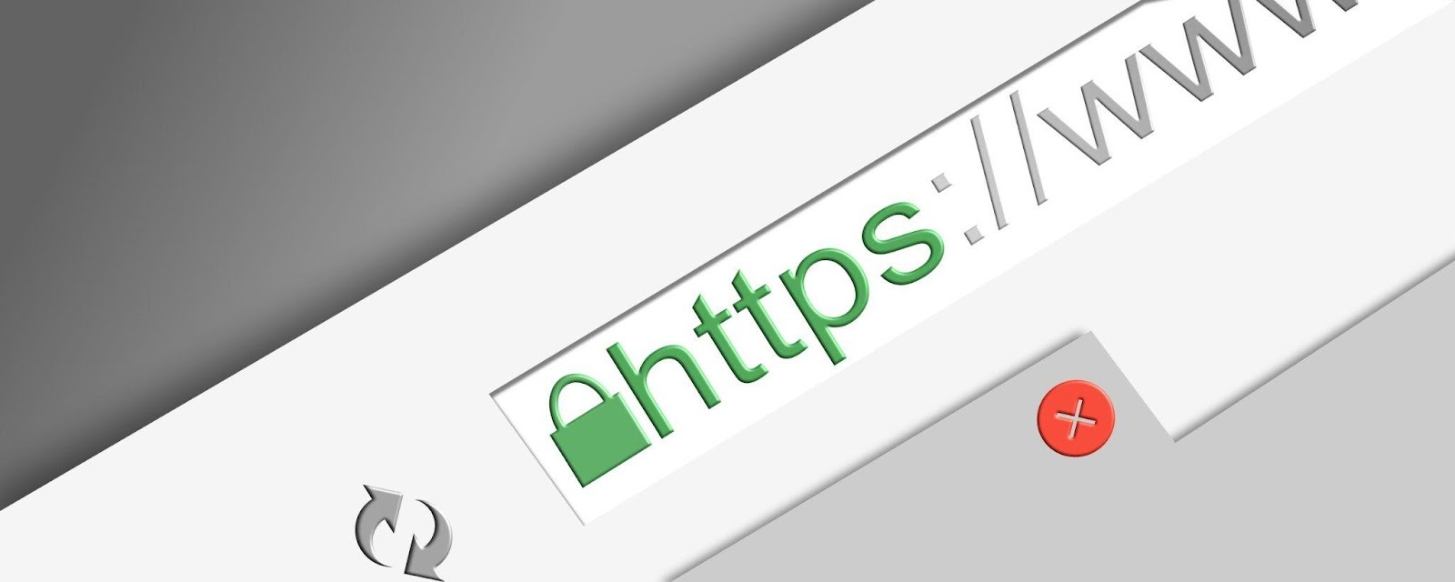 A Browser Bar Indicates the HTTPS Protocol