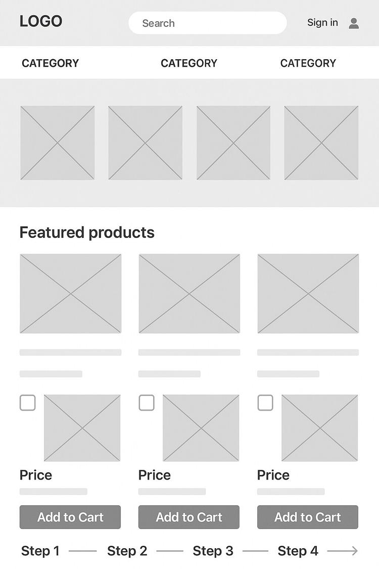 Mastering website wireframes: examples, size guides, essential tools ...