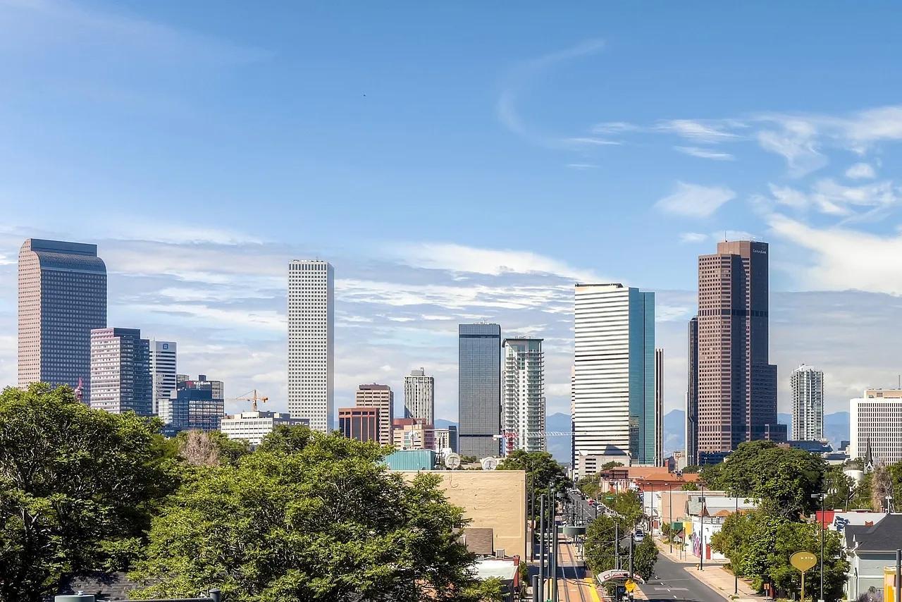 A Landscape Photo Featuring the Denver Skyline