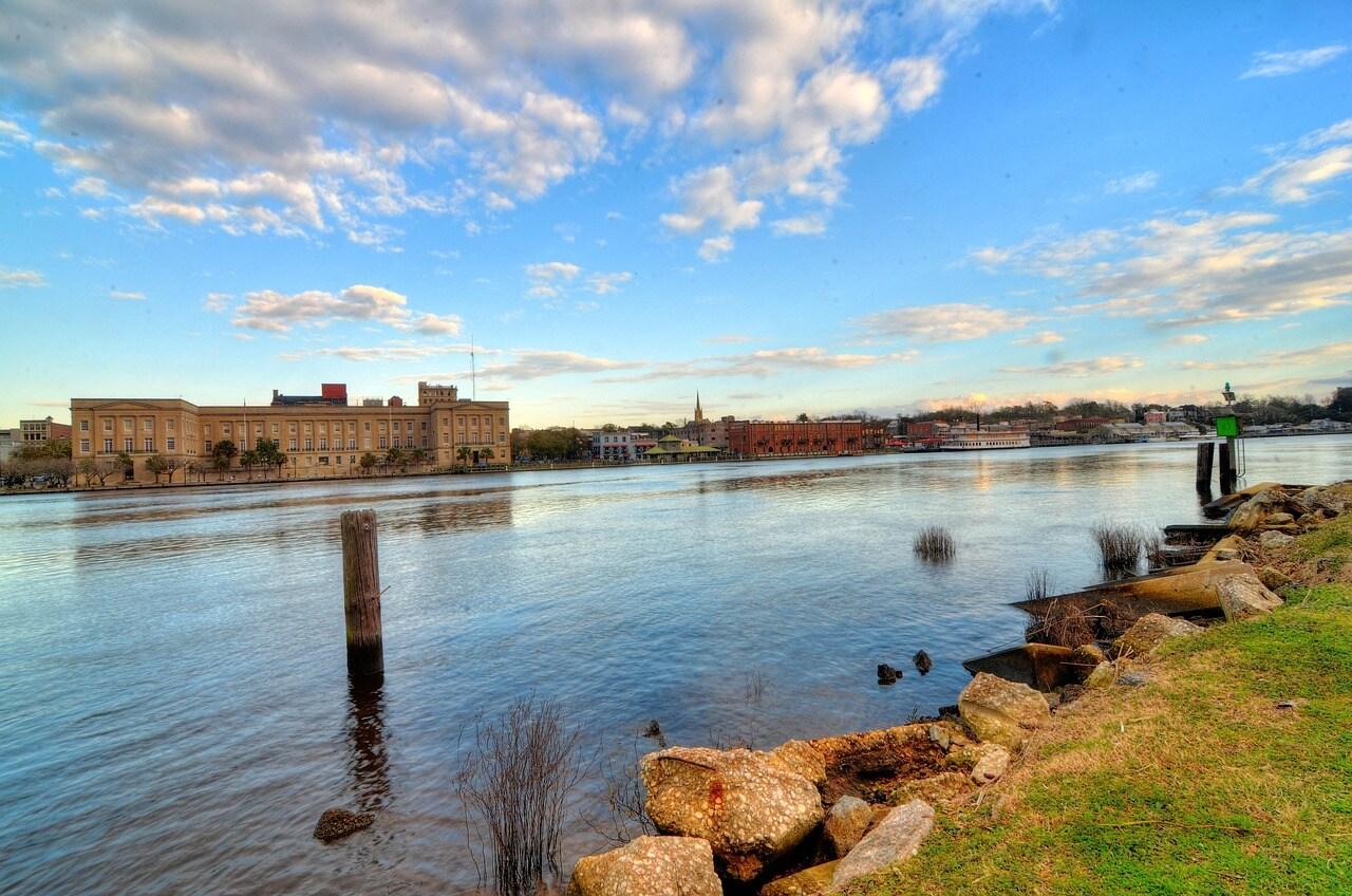 A Landscape Photo Featuring Frontage on the Delaware River