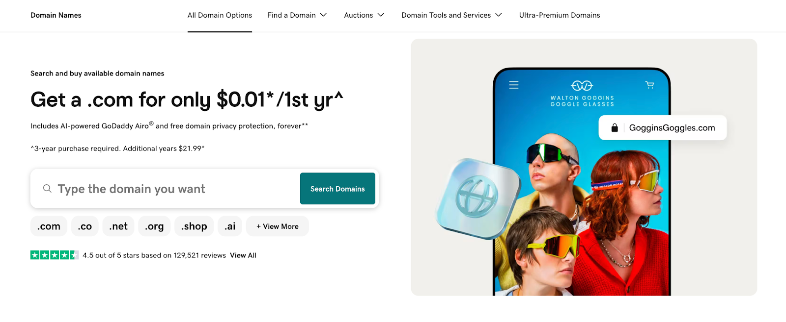 8 best domain registrars of 2026 - GoDaddy