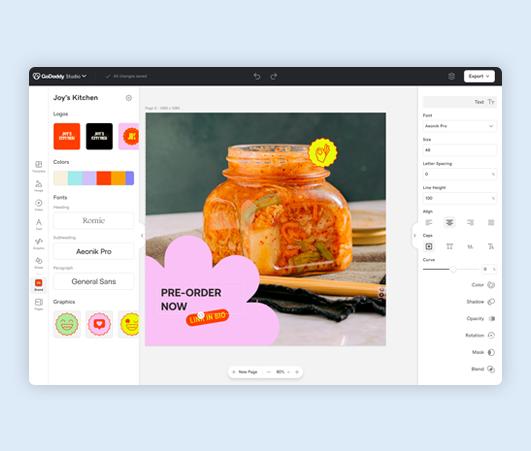 GoDaddy Studio brand kit