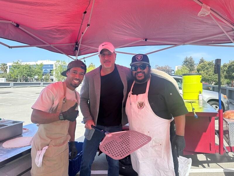 With Leo Lopez and Lamont Chapell, the San Jose-based founders and owners of the mobile catering company, La Fenice Pizza.