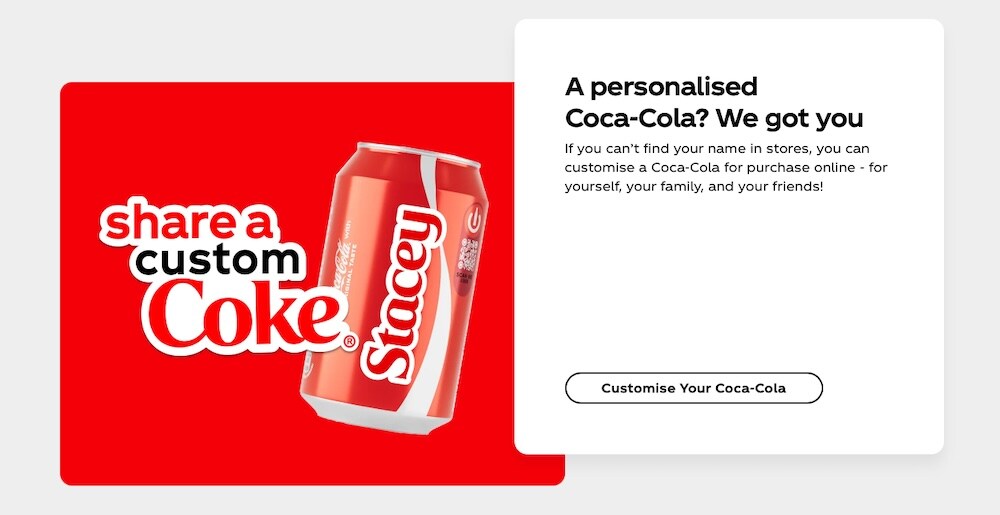 create your custom Coke page screenshot