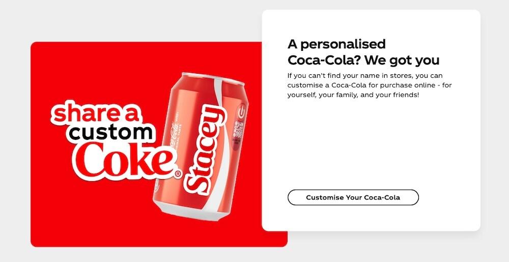 create your custom Coke page screenshot