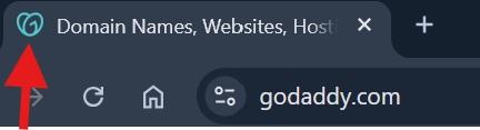 GoDaddy Favicon Example