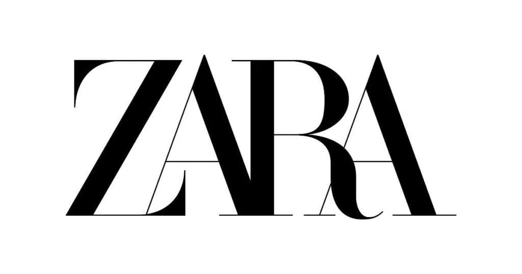 wordmark logo example -ZARA