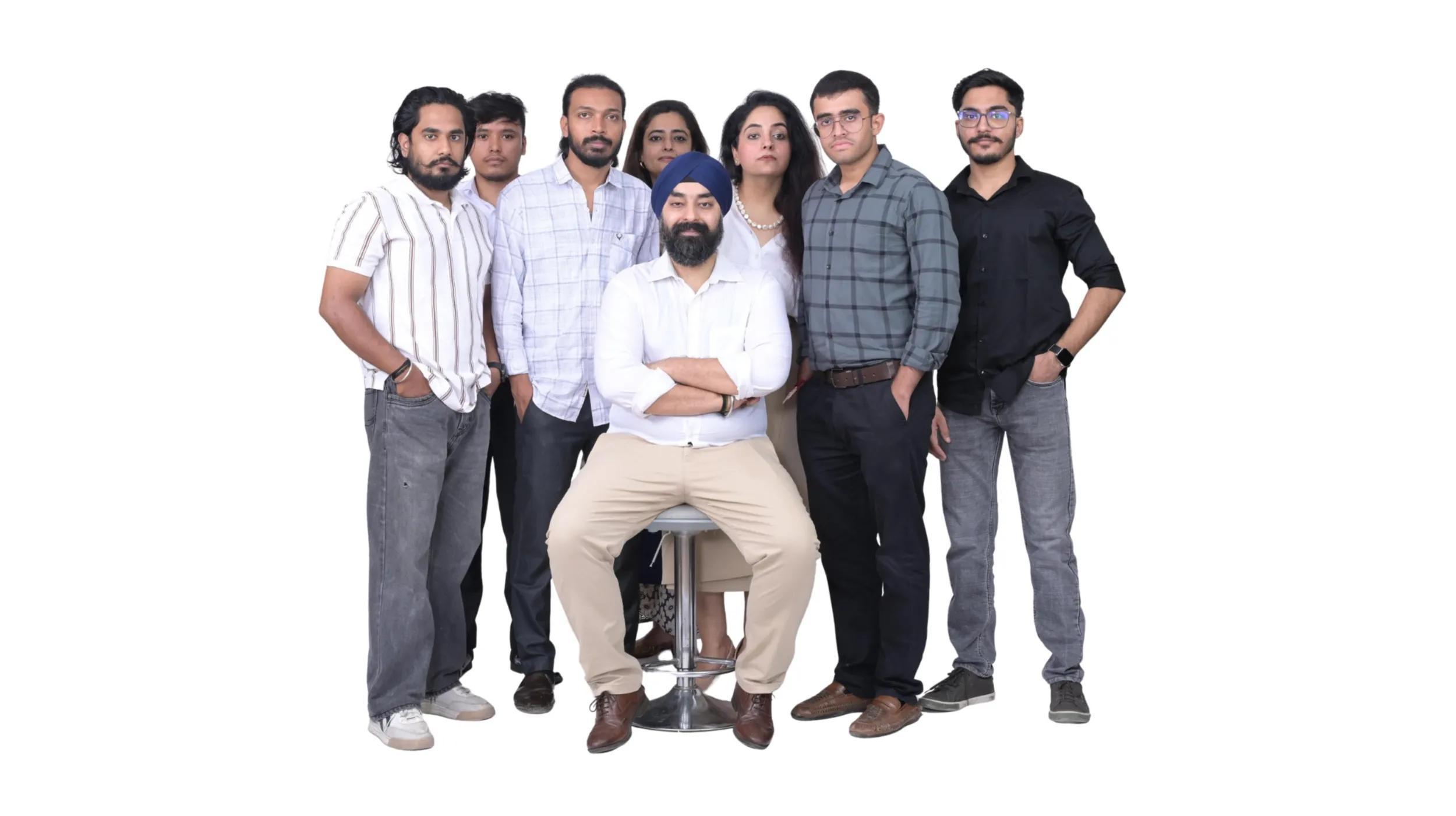 a group of people posing for a photo