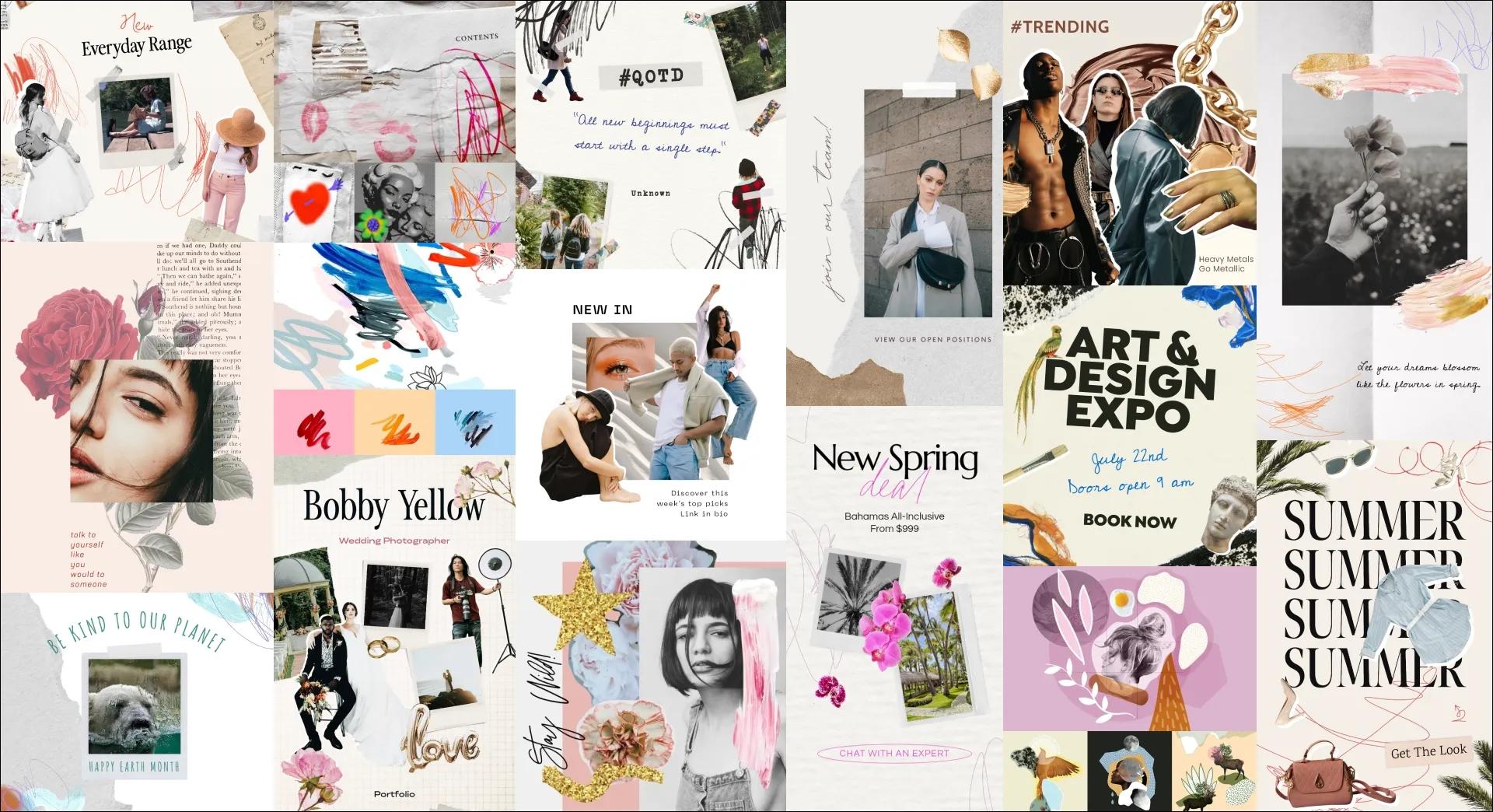 Editorial Scrapbook Moodboard