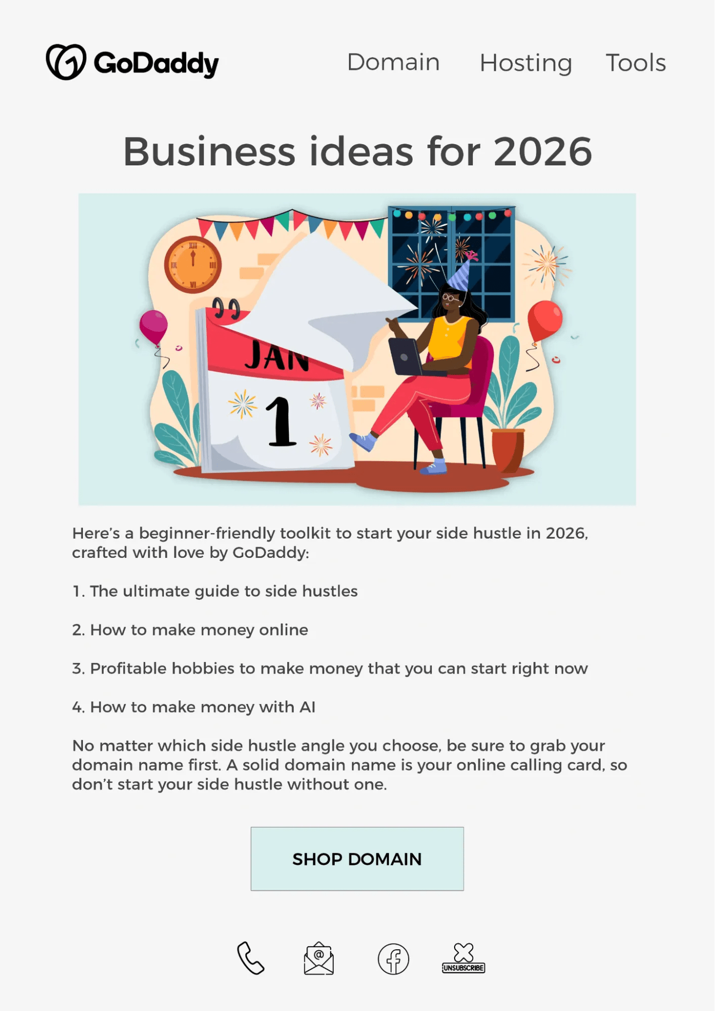 How to create a newsletter: Examples and tools - GoDaddy Blog