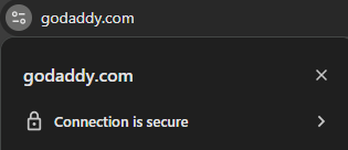 example image showing SSL is enabled