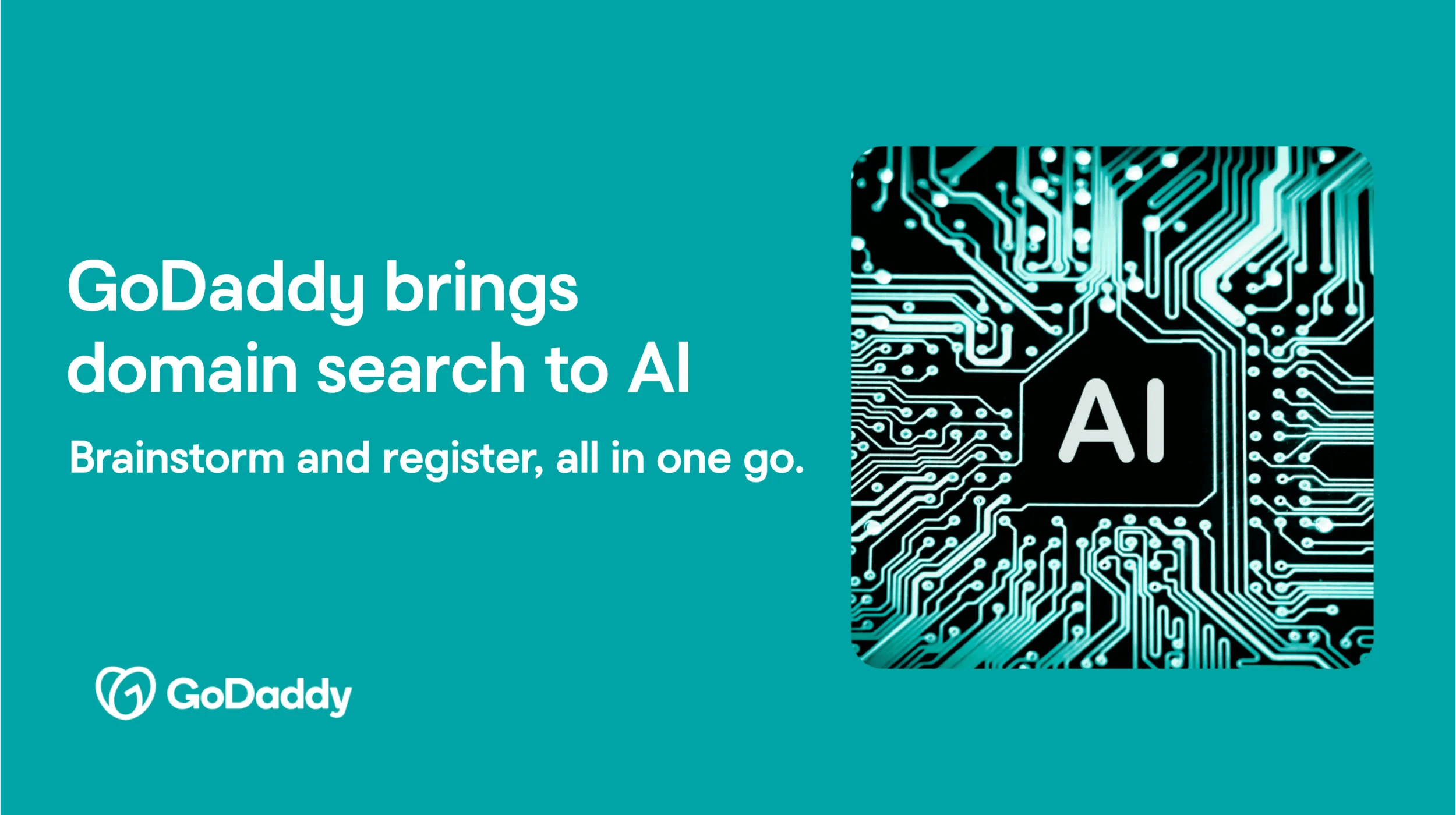 Go Daddy Goa GoDaddy brings domain search to AI — Brainstorm and register, all in ...