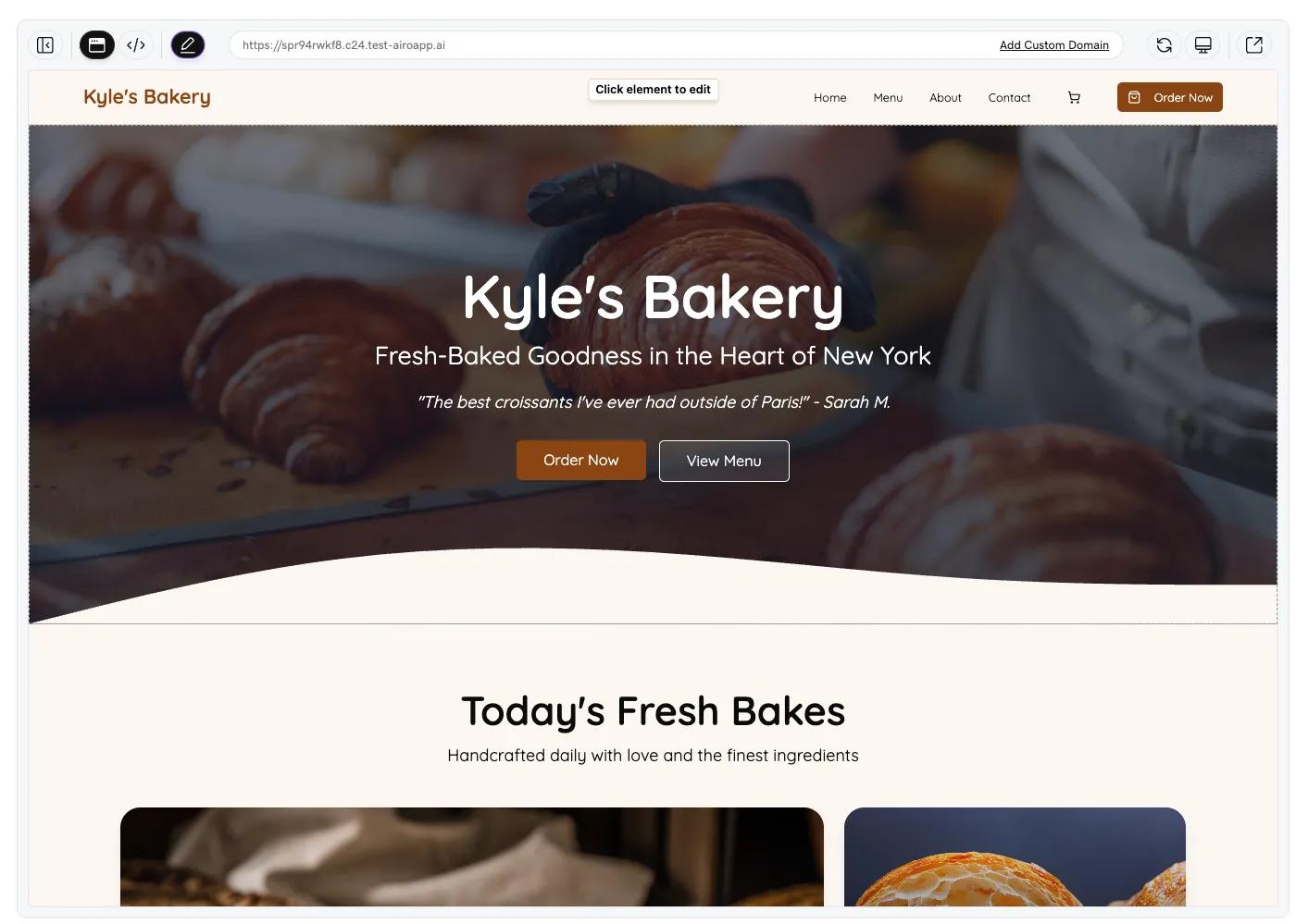 graphical user interface, website