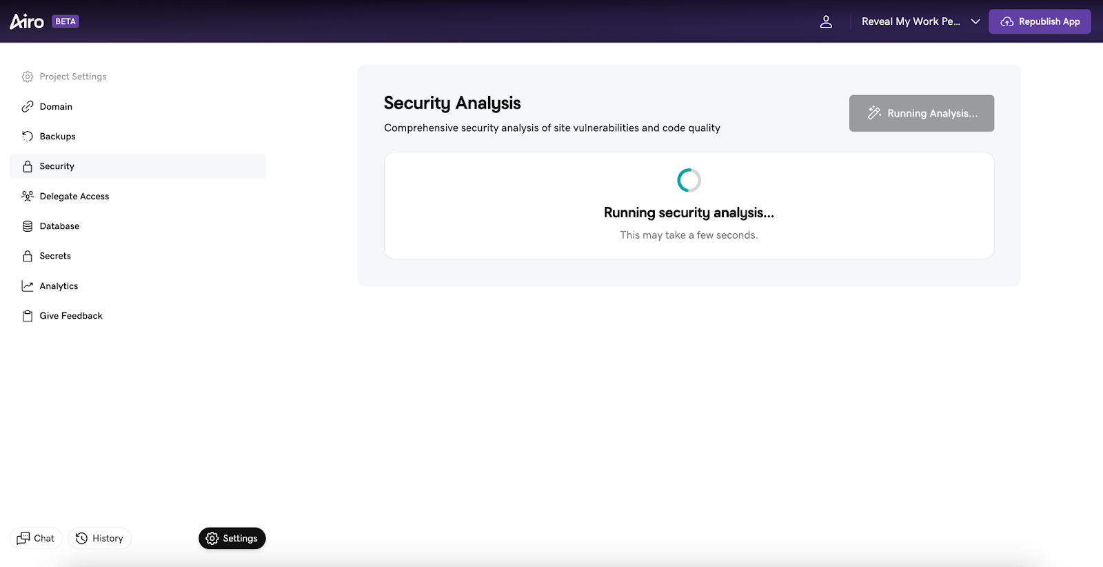 GoDaddy Airo® AI Builder Security infrastructure