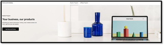 Become a GoDaddy hosting reseller with GoDaddy Reseller program