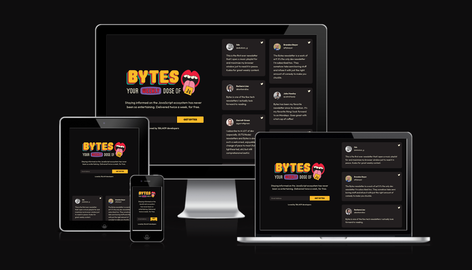 A Screenshot Displays the Am I Responsive? Homepage