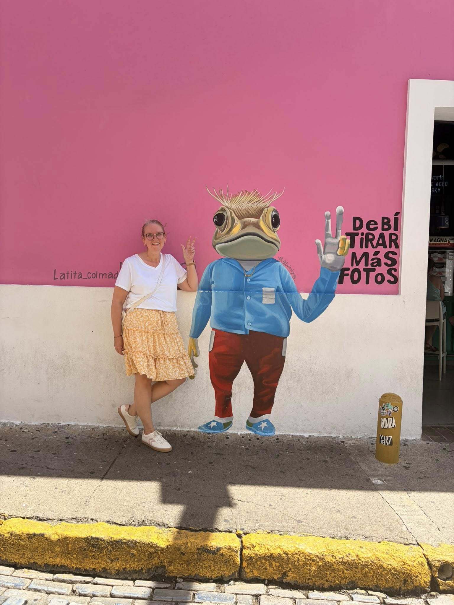 a person standing next to a person in a garment