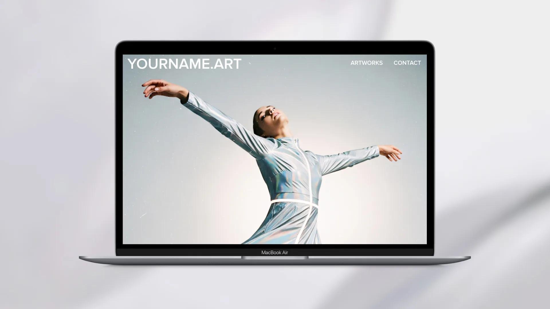 The Homepage of a Generic .art Website YourName.art