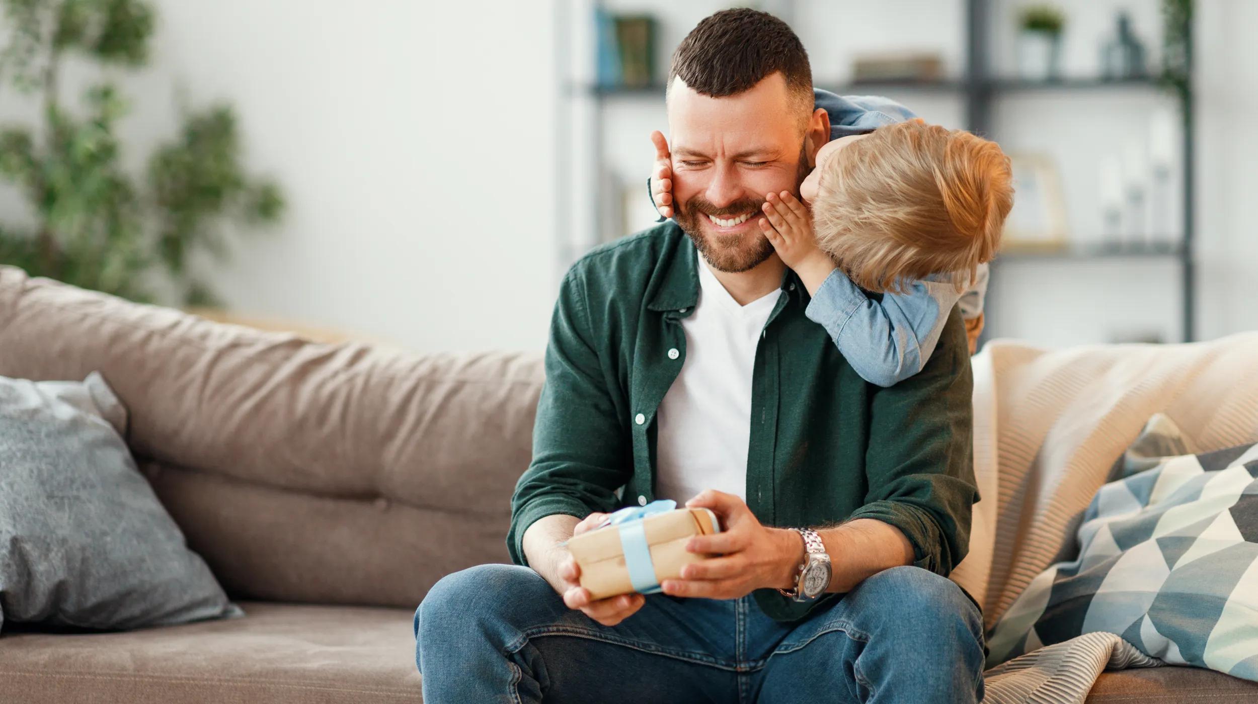 Father and daughter celebrating Father's Day.