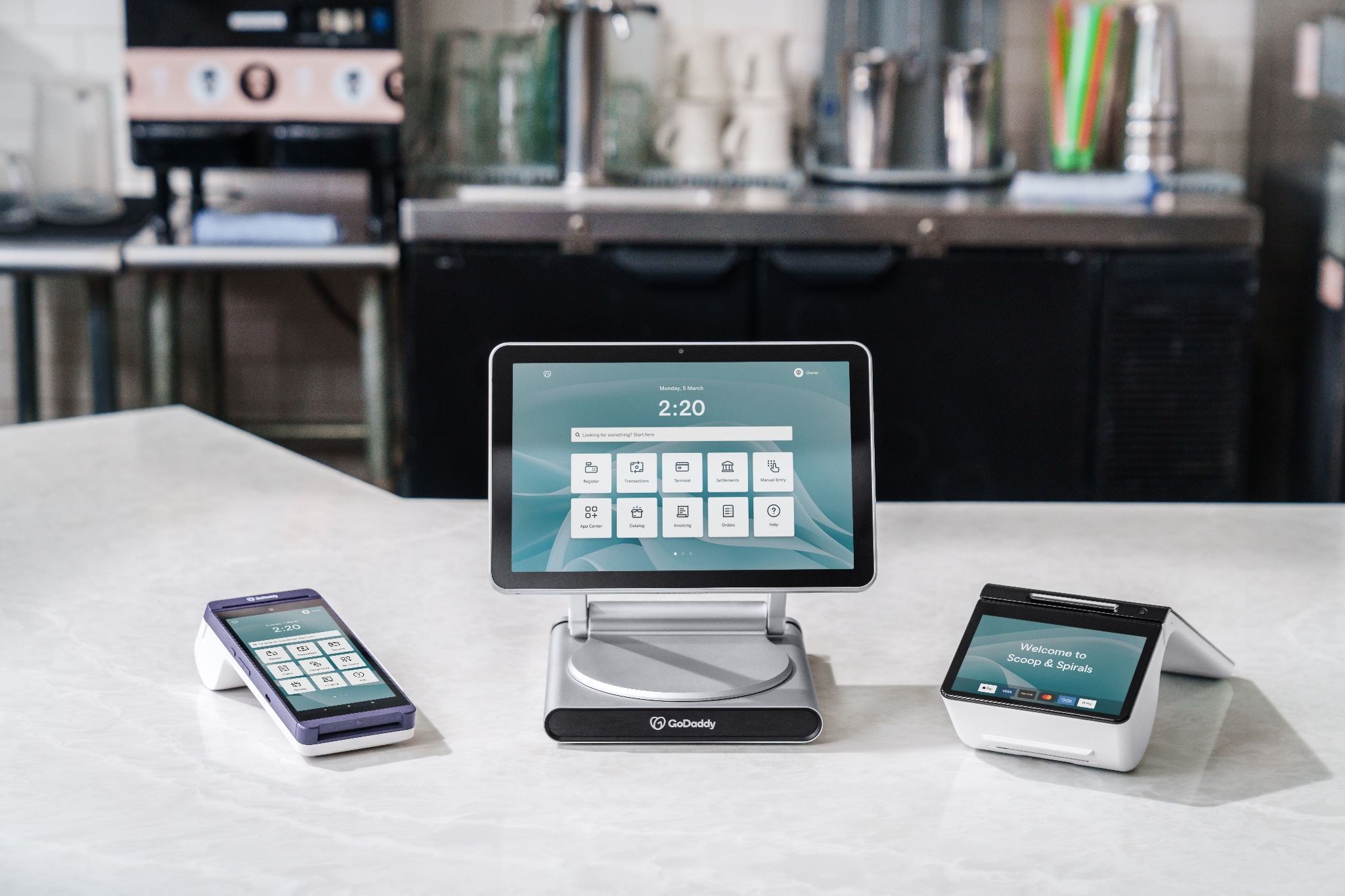 Different Types of POS Hardware Sit on a Table