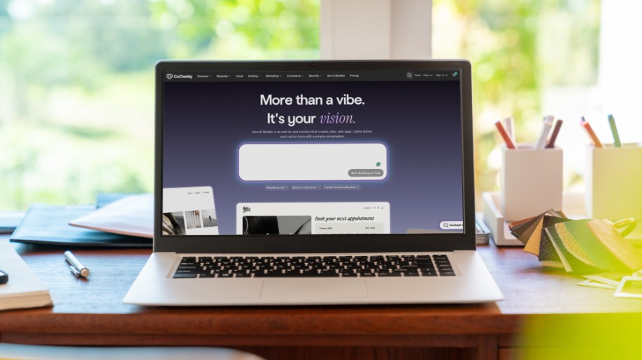 a laptop on a desk