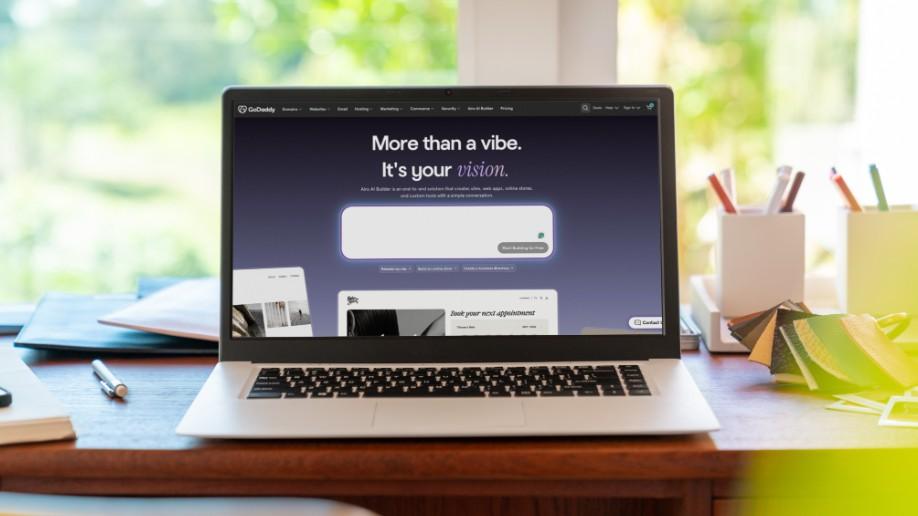 a laptop on a desk