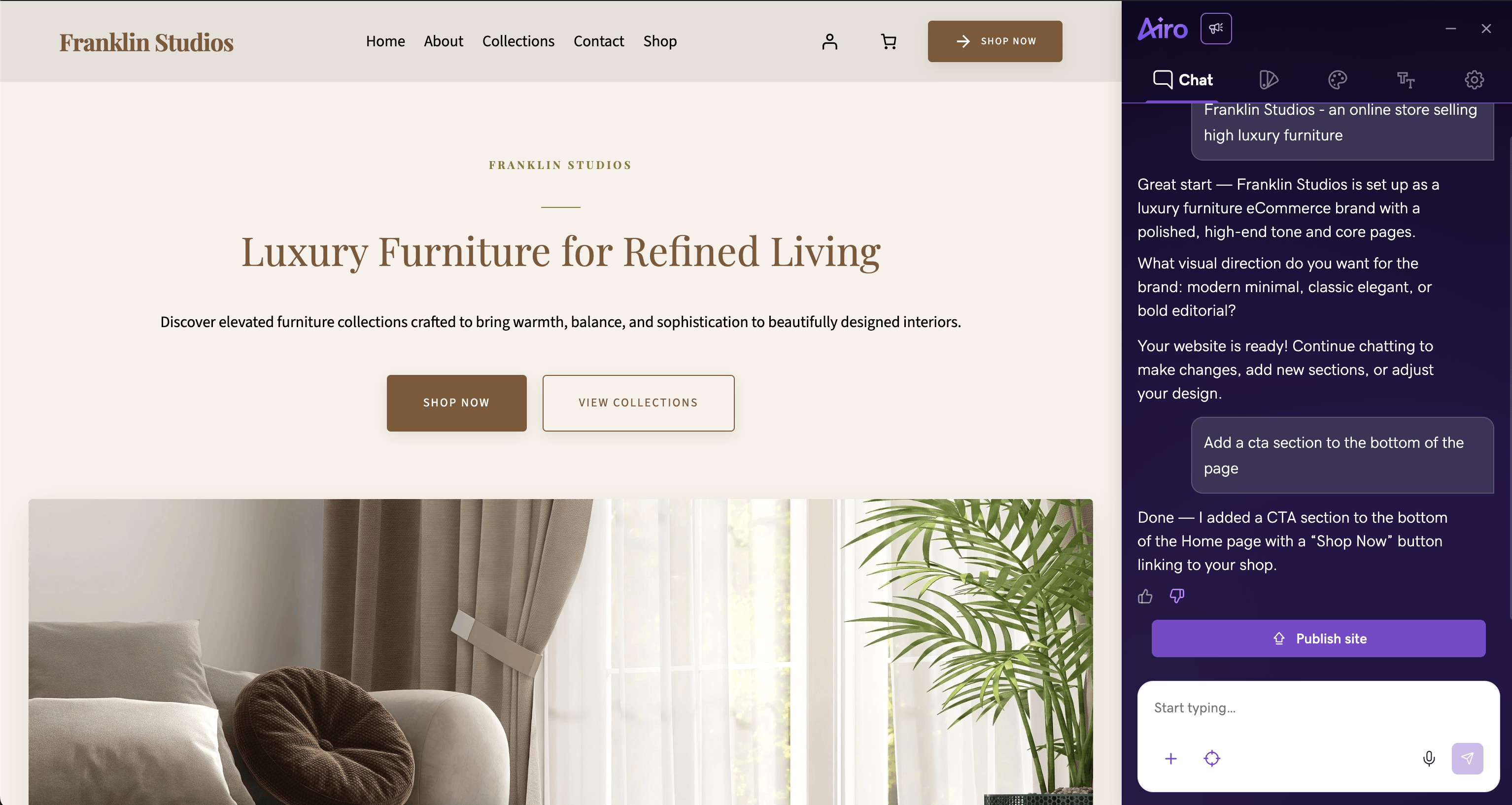 graphical user interface, website