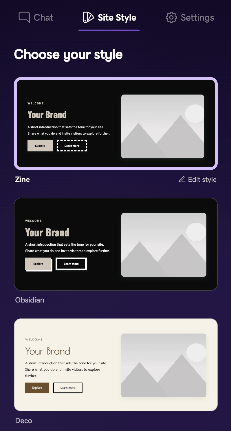 style kit UI