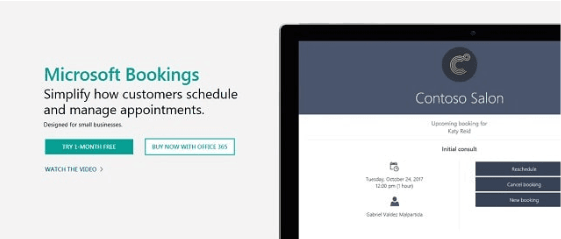 Online Scheduling Microsoft Bookings Promotions Page