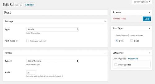 Add Schema To WordPress Edit