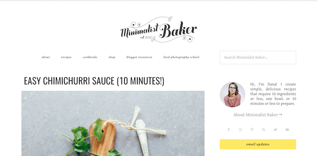 Best Cooking Blogs Minimalist Baker