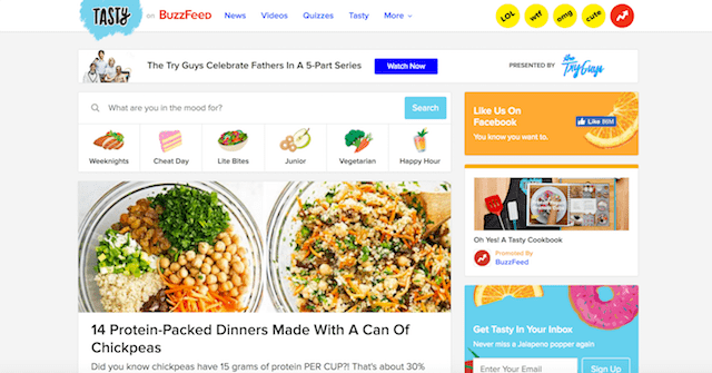 Best Food Blogs Tasty on BuzzFeed