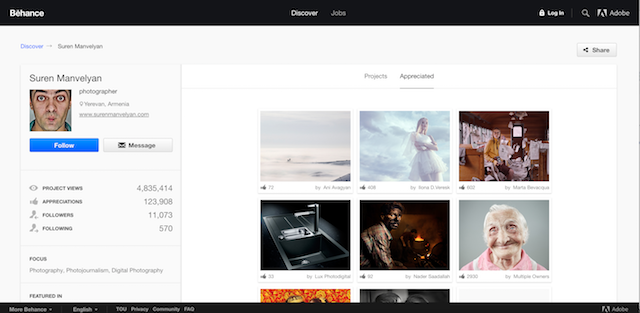 Best Portfolio Websites Behance