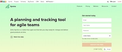 Best Project Management Software Zoho Sprints