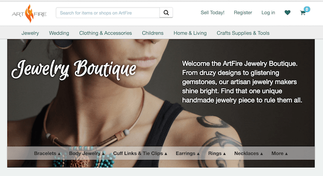 Best Websites to Sell Jewelry ArtFire