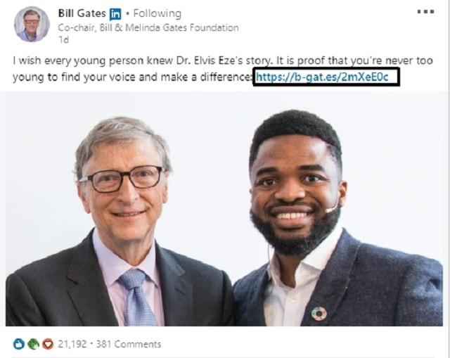 Bill Gates Twitter Shows Domain Hack