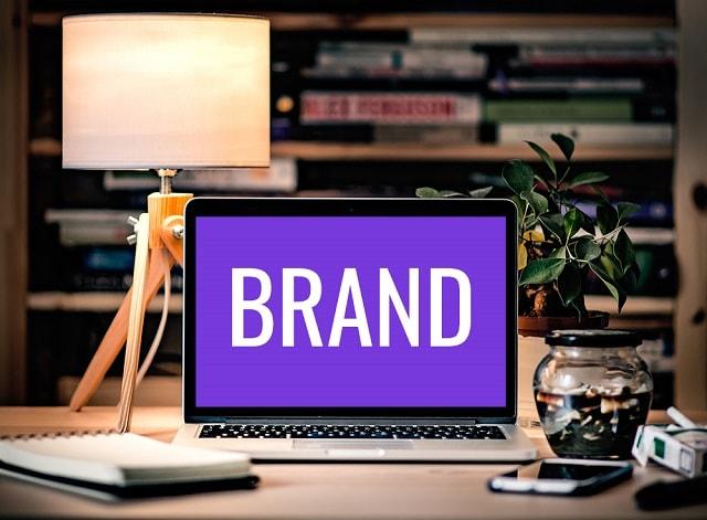 Brand Colors Sample Website with Purple Background