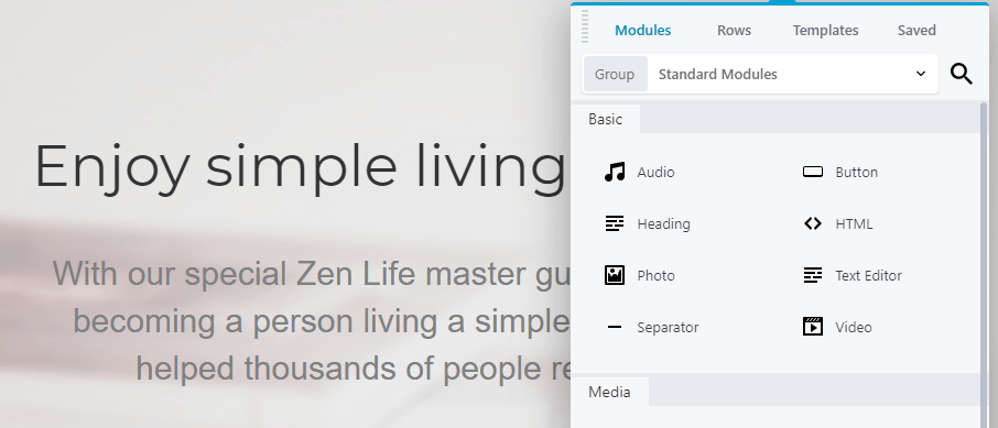 Popular page builder modules in Beaver Builder