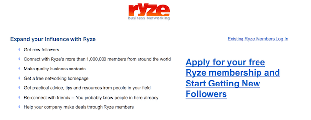 Business Networking Groups Ryze