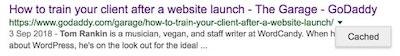 Coding For SEO Cached