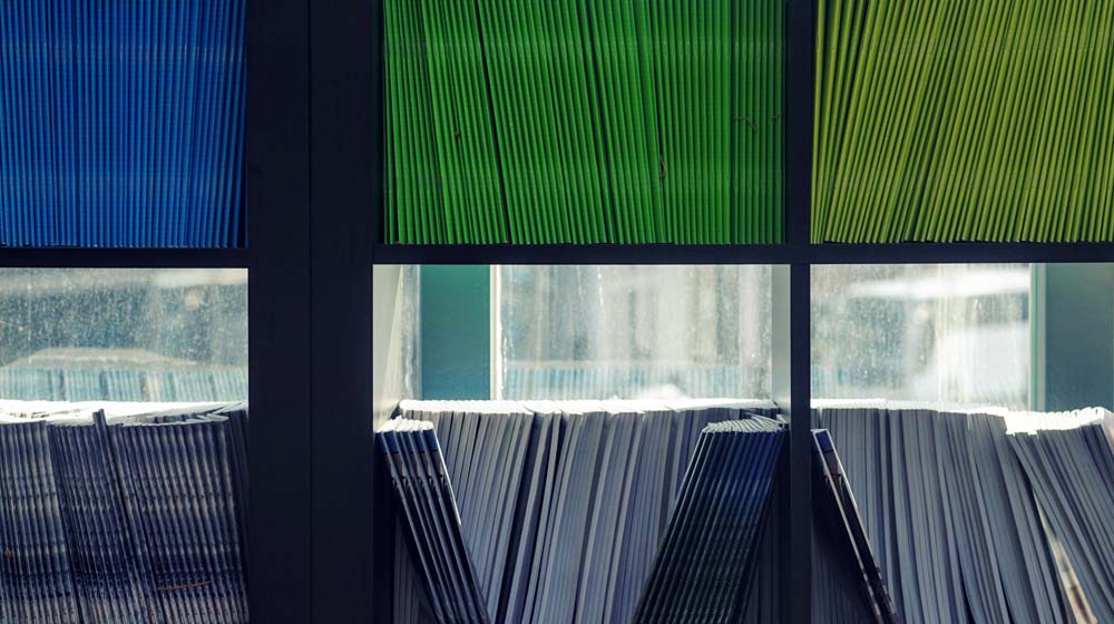 Colored Folders Illustrate Startup Legal Issues