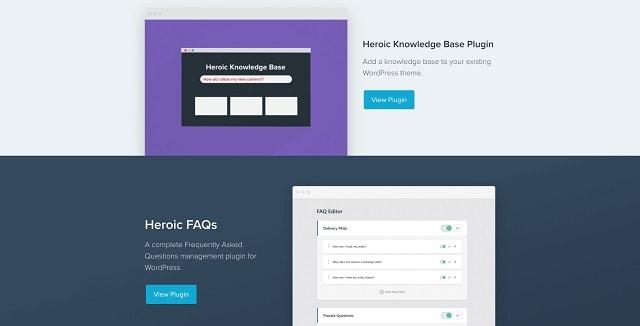 Customer Support Plugins HeroThemes