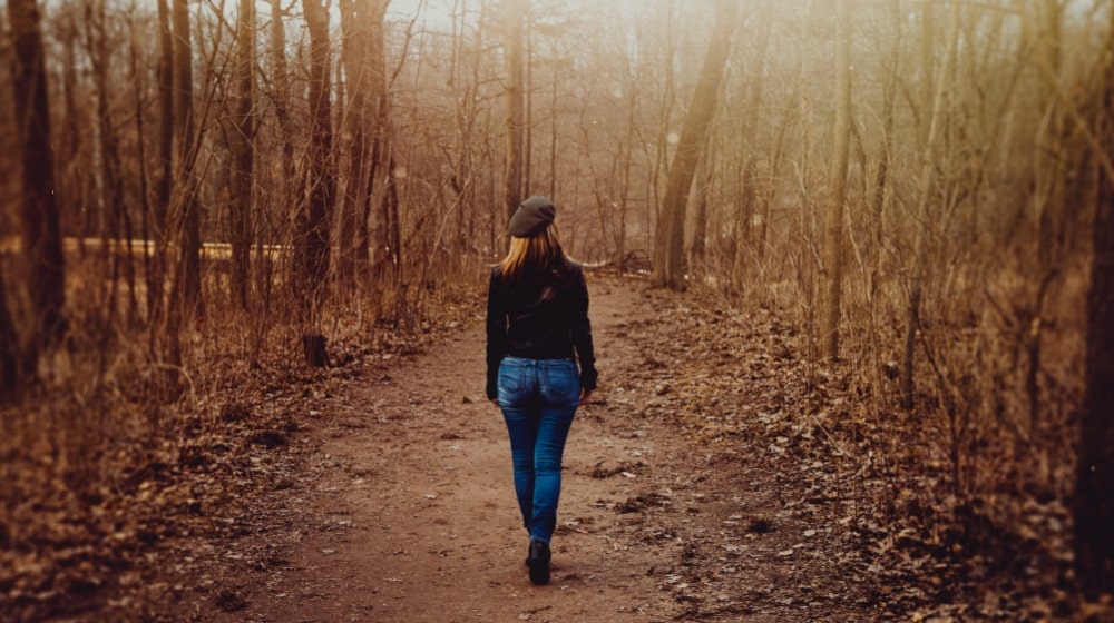 Defining Company Values Woman Walking In Nature