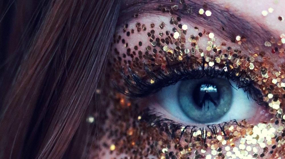 Gold Glitter Eye