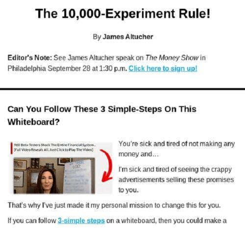 Email Newsletter Design James Altucher