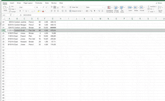 Excel Shortcuts 7 Add More Rows and Columns